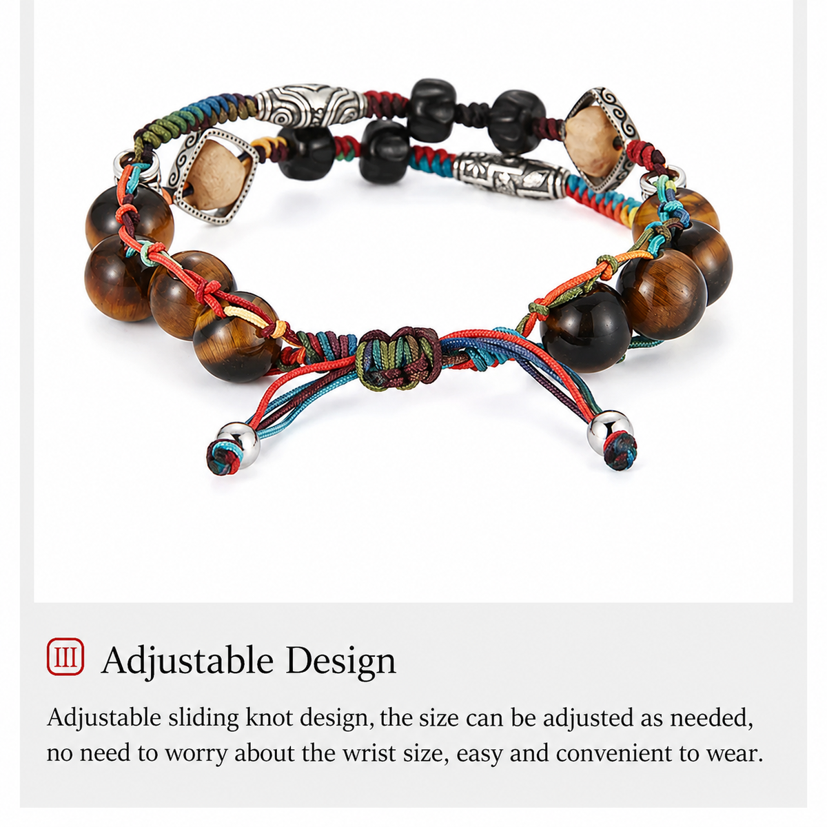 Braided rope bracelet, wealth protection bracelet, versatile jewelry