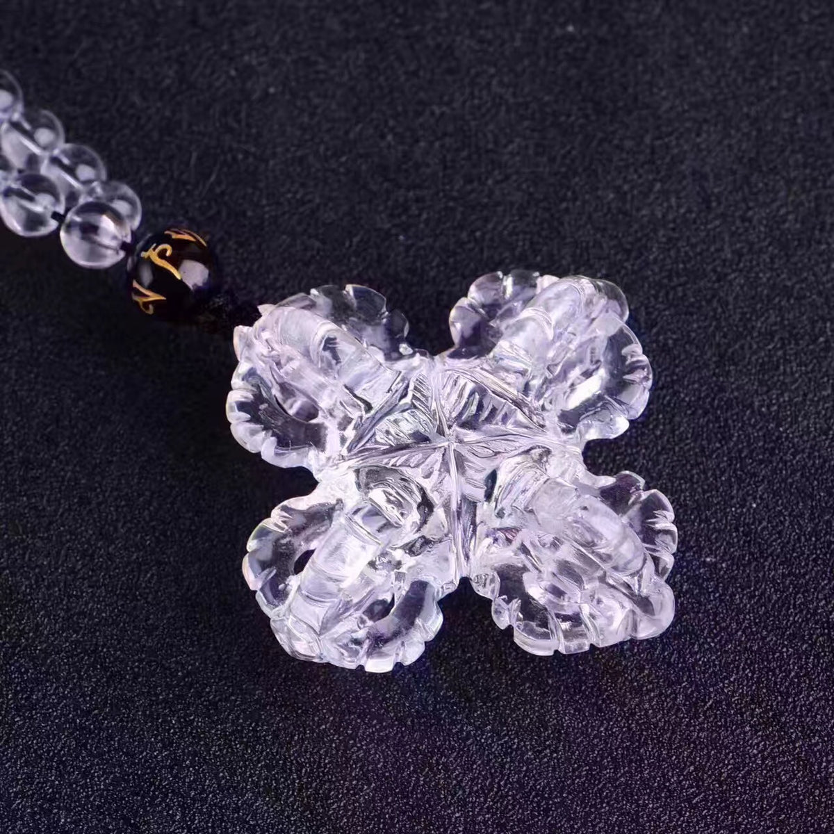 Dorje Vajra Clear Quartz Protection Pendant Necklace