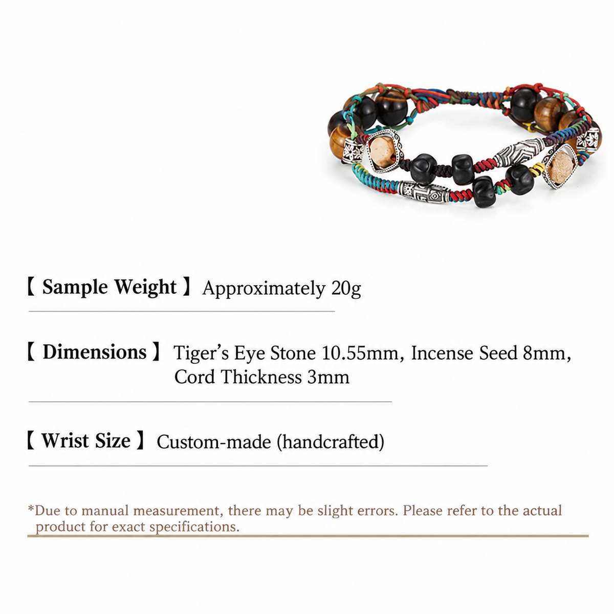 Braided rope bracelet, wealth protection bracelet, versatile jewelry