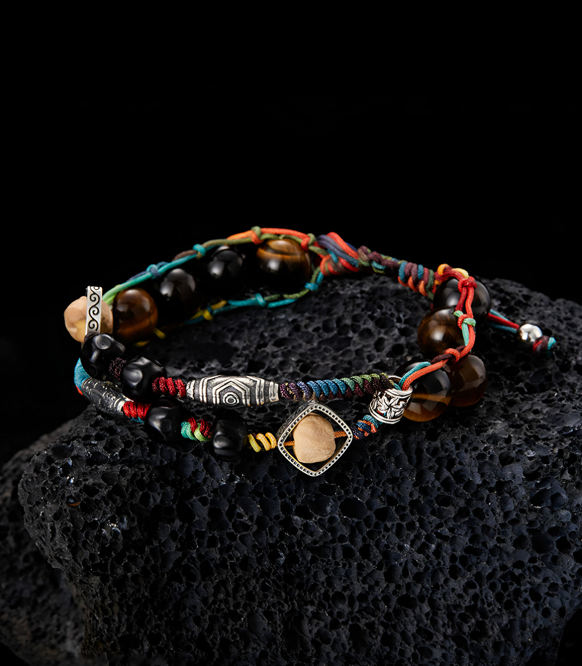 Braided rope bracelet, wealth protection bracelet, versatile jewelry