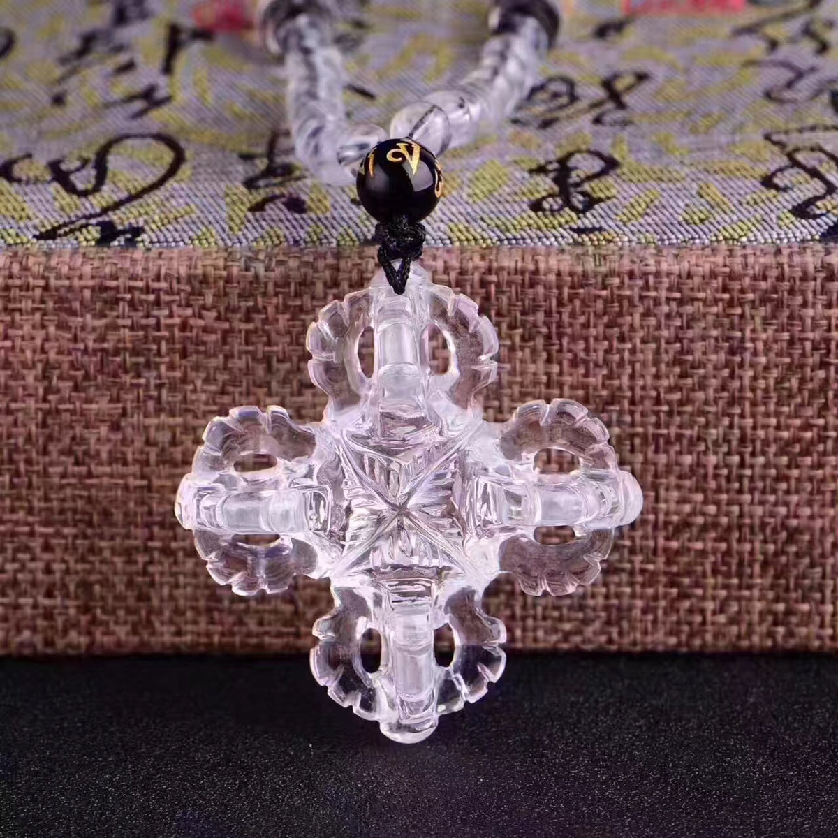 Dorje Vajra Clear Quartz Protection Pendant Necklace